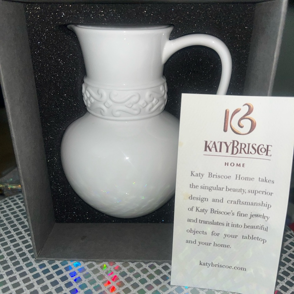 NEW Katy Briscoe Porcelain Pitcher